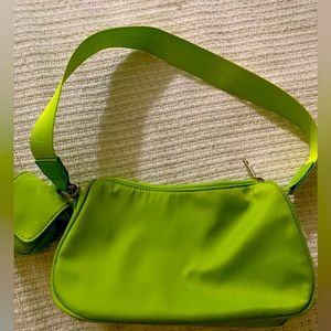 trending mini lime over the shoulder BP. purse